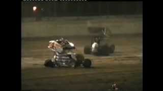 360 Sprintcar Crash Timmis Speedway Mildura [upl. by Kimmi]