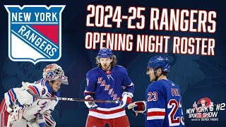 202425 New York Rangers Opening Night Roster [upl. by Yeldud]