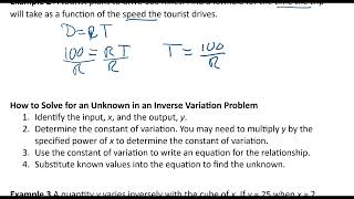 Solve Inverse Variation Problems [upl. by Monjan901]