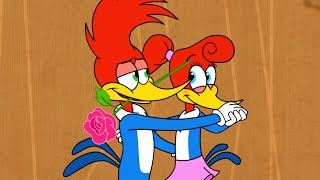 Woodys date gets crashed  Woody Woodpecker [upl. by Ecertap451]