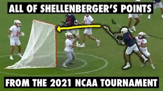 All of Connor Shellenbergers Goals and Assists from the 2021 NCAA Tournament [upl. by Lune]