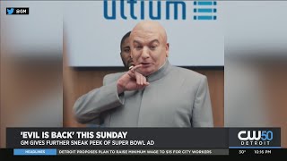 Dr Evil amp Austin Powers Villains Reunite To Promote EVs In GM Super Bowl Ad [upl. by Refotsirk]