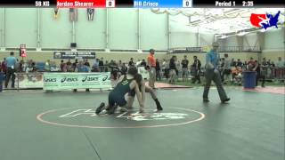 Jordan Shearer vs Bill Crisco at 2013 FILA Cadet Nationals  FS [upl. by Anirehs]