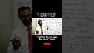 Teaching Strategies  Teaching Method  Teaching Techniques  Teaching Tactics shorts [upl. by Erdnaxela]