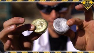 Mixing Molten Aluminum With Molten Brass  How To Use Mini Metal Foundry For Mixing Metals [upl. by Kristian125]