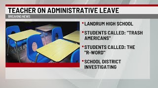 Video shows Landrum teacher calling students quottrash Americansquot [upl. by Aikenat]