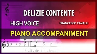 Delizie Contente KARAOKE Francesco Cavalli High voice [upl. by Ruthann]