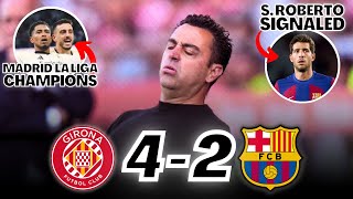 A BARÇA IN DECADENCE LOSSES THE 2nd POSITION  GIRONA 4️⃣ FC BARCELONA 2️⃣ [upl. by Noiztneb]