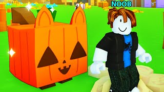 Noob With Strongest Halloween Pet in Pet Simulator X [upl. by Inatsed245]