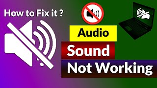 How to Fix Sound Problem on Computer laptop PC sound is not working safiahmedstudio [upl. by Aehtna]