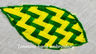 bordados a mano paso a pasomost beautiful embroidery designs puntadas para hojas [upl. by Acinahs]