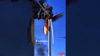 I Witnessed a Wind Turbine Explode in Flames [upl. by Neyugn]