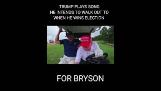 Corey feldman gets Donald Trumps approval in new video with golfer bryson coreyfeldman [upl. by Hahsi]