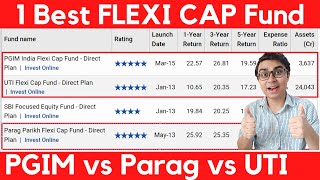 PARAG PARIKH FLEXI CAP FUND  PGIM INDIA FLEXI CAP FUND  UTI FLEXI CAP FUND Best Mutual Funds 2022 [upl. by Mortie]