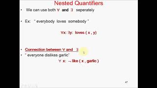 UNIT2 KNOWLEDGE REPRESENTATION AND PREDICATE LOGIC VIDEO 003 [upl. by Narrad]