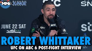 Robert Whittaker Down for Backup Role Sean Strickland Next I Only Fight the Best  UFC on ABC 6 [upl. by Struve552]