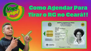 PASSO A PASSO DE COMO AGENDAR PARA TIRAR O RG IDENTIDADE NO VAPTVUPT NO CEARÁ [upl. by Dilahk715]