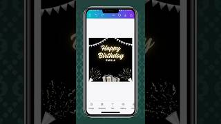 TEMPLATE HAPPY BIRTHDAY WHISHES happybirthday canva template design [upl. by Verdie]