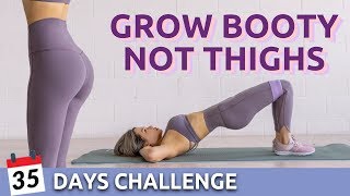 35 days Booty Challenge 🍑 With or Without Resistance Bands [upl. by Anigroeg]