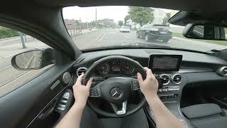 POV test Drive Mercedes Benz Cclass C220d W205 [upl. by Acissev]