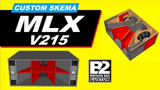 SKEMA BOX MLXV215  SPEAKER 2X15 inchi [upl. by Lipfert]