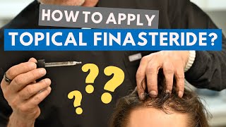 How to Apply Topical FinasterideMinoxidil for Maximum Hair Growth Dr Coles Demonstration [upl. by Okuy96]