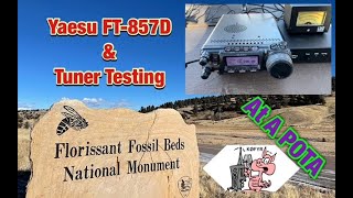 Yaesu FT857D amp Tuner Testing At A POTA [upl. by Enilrem]