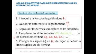 Cours 2Chapitre 1  Mesures grandeurs et incertitudes [upl. by Shannah604]