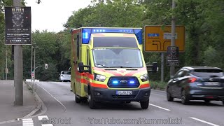 RTW DRK Braunsbedra in Merseburg  Braunsbedra German Red Cross ambulance responding GER 3182022 [upl. by Rempe]