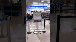 How to actually get a Global Entry Interview  internationaltravel travelcouple [upl. by Isabel]