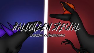 HALLOWEEN SPECIAL SAUROPELTA VS DILOPHOSAURUS dinosaur jurssicworld dinosarfight pong1977 [upl. by Anaoj]