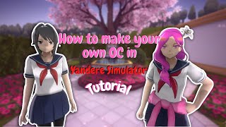 How to make your own OC in Yandere Simulator ♡ READ PINNED COMMENT [upl. by Oneg]