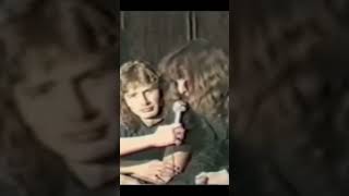 Metallica interview with Dave Mustaine and Cliff Burton in the band [upl. by Adla]