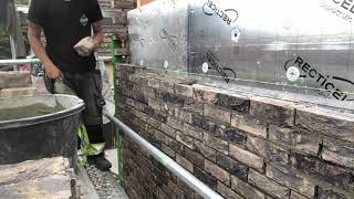 Bricklaying a wall [upl. by Castorina]