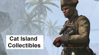 Assassins Creed 4 Eleuthera Cat Island All CollectiblesAnimus Fragments Chests Mayan Stelae [upl. by Abebi]