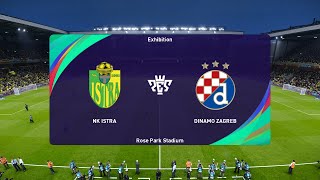 NK Istra 1961 vs Dinamo Zagreb 19102024 HNL PES 2021 [upl. by Fitton349]