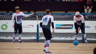 London 2012 Paralympics  Goalball at the Copper Box Arena  GB vs Sweden [upl. by Nada]