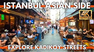 ISTANBUL TURKEY 2024 CITY CENTER 4K WALKING TOUR KADIKOY MARKETSSHOPSRESTAURANTSSTREET FOODS [upl. by Haldane622]