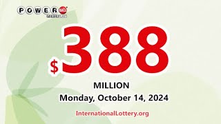 Result of Powerball lottery on October 12 2024  Jackpot rises to 388000000 [upl. by Una978]