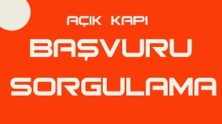 AÇIK KAPI YARDIM BAŞVURU SORGULAMA  Başvuru Sonucu Öğrenme Takip etme [upl. by Bartholomeus]