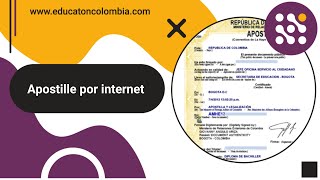 Apostilla por internet [upl. by Eadwine]