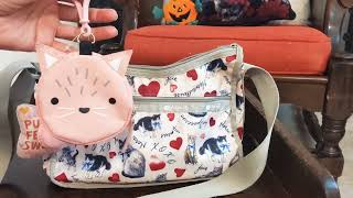 Whats in my bag Lesportsac Kitty Print 💖😻 [upl. by Giamo]