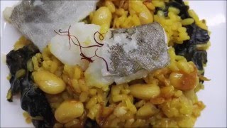 Arroz con bacalao al aroma de azafran [upl. by Arytahs]