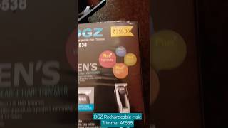 DGZ Rechargeable Hair Trimmer AT538  Satish Yadav Satya Vlogs  D mart rs 359 trimmer [upl. by Ellehcit]