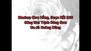 Karaoke Mashup Mưa Hồng Đoạn Kết Mới Giao Lộ Thời Gian  Hoàng Dũng Tone Nam Thấp [upl. by Oilcareh]