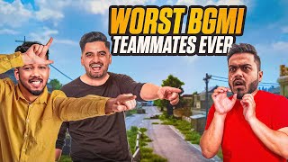 WORST TEAMMATES EVER  FUNNY BGMI HIGHLIGHTS [upl. by Cyrie]