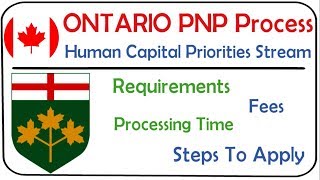 Ontario PNP 2022  Human Capital Priorities HCP Stream  OINP Program for Canada PR In 2022 [upl. by Alf665]