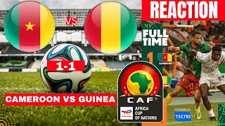 Cameroon vs Guinea 11 Live Africa Cup Nations AFCON Football Match Score Lions Cameroun Direct [upl. by Tella365]