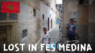 🇲🇦 Lost in Fes Medina  Morocco Walking Tour 4K [upl. by Peri389]