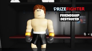 Intense Roblox Boxing Match Destroys Friendship Prizefighter Boxing [upl. by Aesoh]